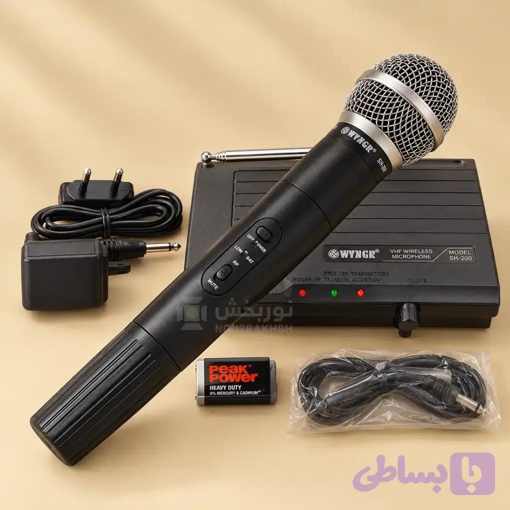 میکروفن بی‌سیم برند WVNGR مدل SH-200 — تصویر 1
