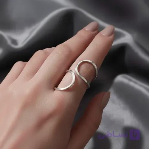 انگشتر مینیمال دو هلال