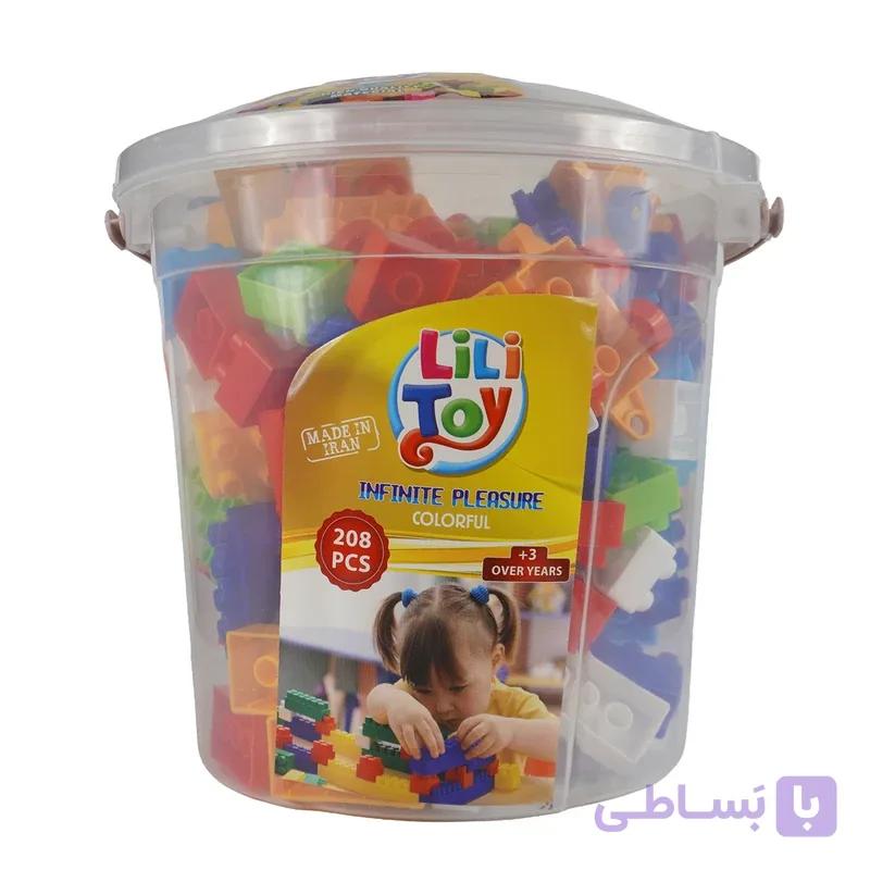 لگو ساختنی 208 قطعه Lili Toy مدل سطلی خلاقانه — تصویر 1