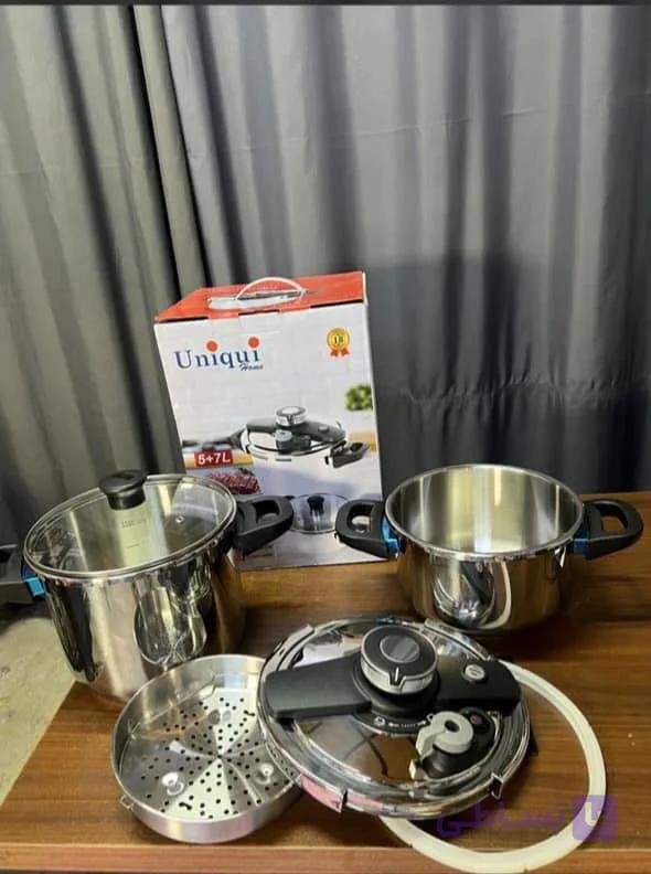 زود پز 2 قلو یونیک مدل 5+ 7 L set