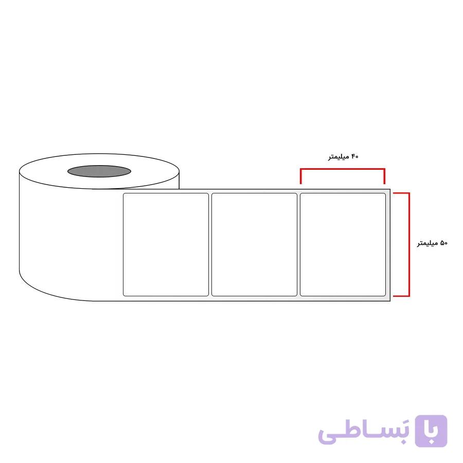 لیبل حرارتی 40x50 تک ردیفه