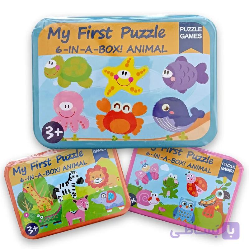 پازل چوبی 6 عددی My first puzzle — تصویر 1