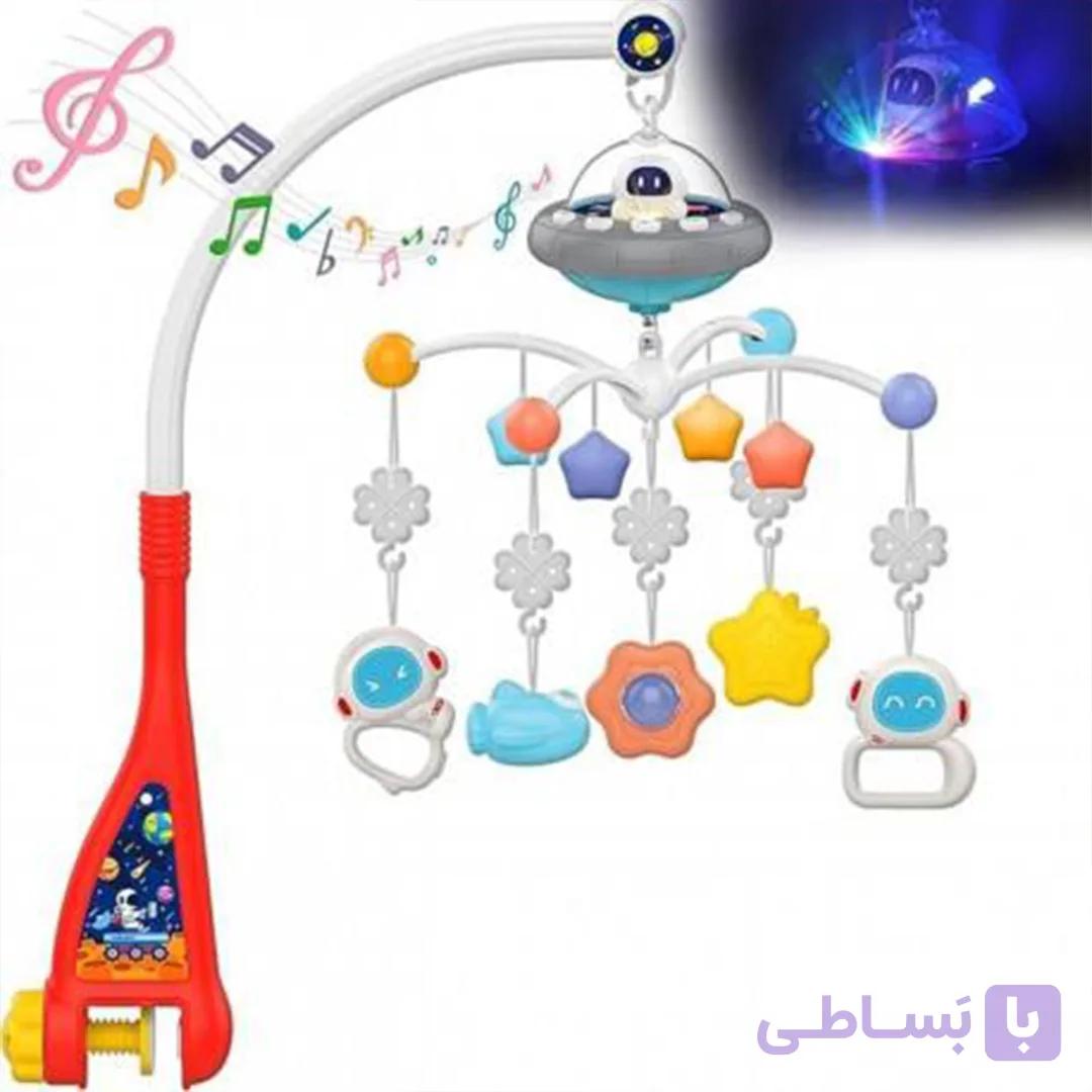 آویز تخت کودک موزیکال فضانورد هانگر Huanger کد He-0310 — تصویر 1