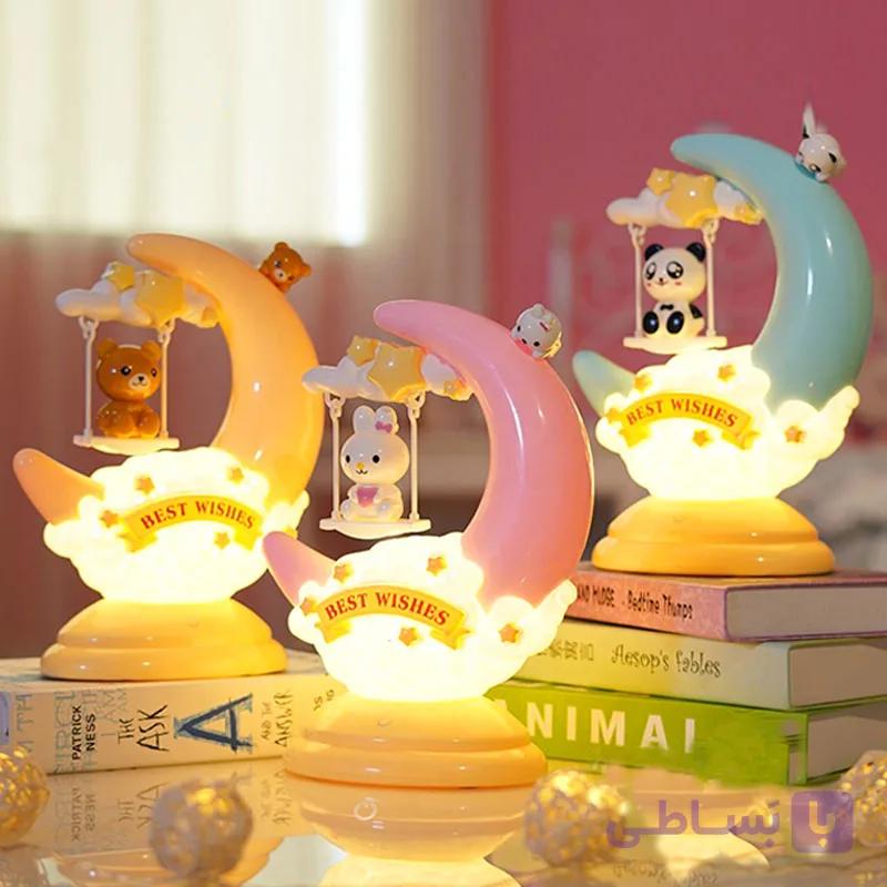چراغ خواب کودک طرح عروسکی Moon Lamp — تصویر 1
