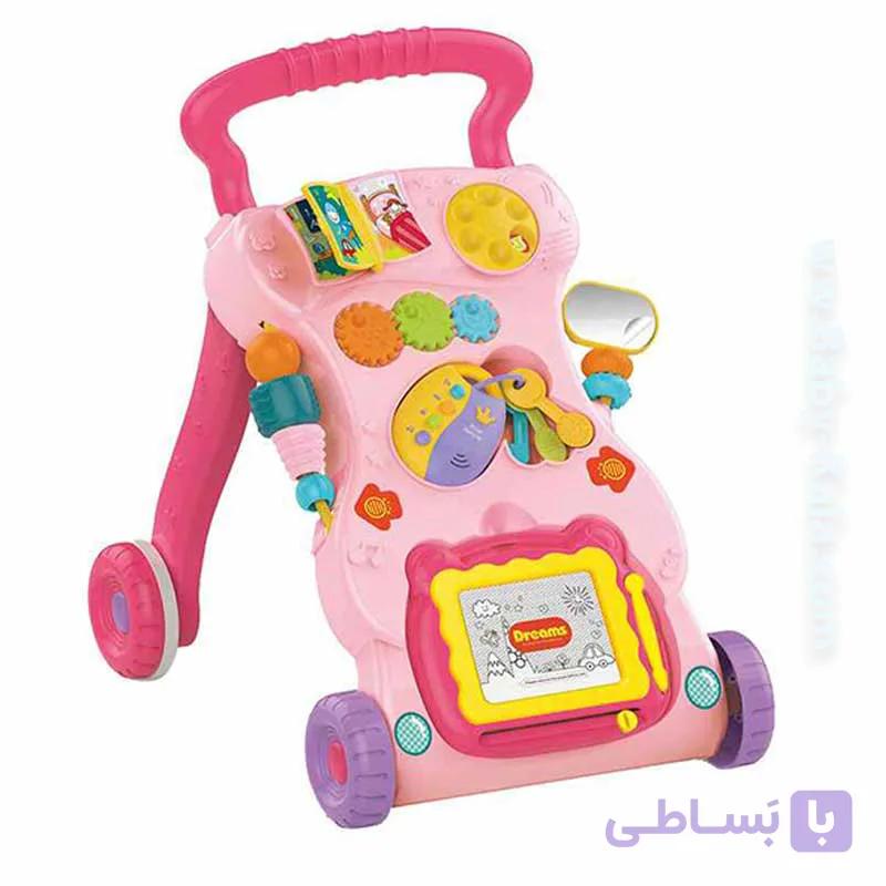 واکر آموزشی موزیکال صورتی هانگر Huanger — تصویر 1