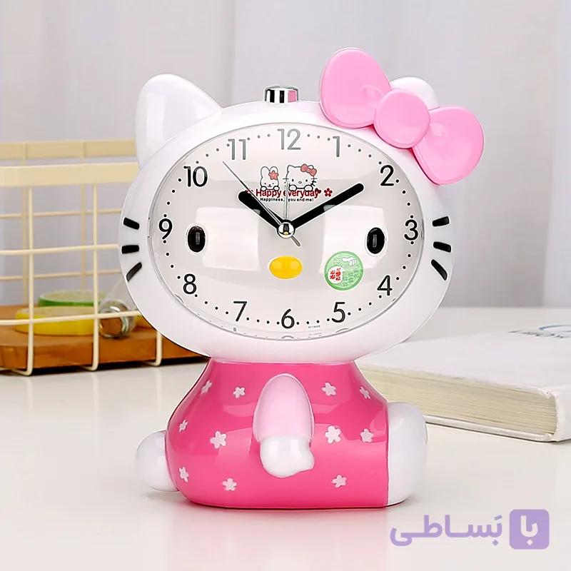 ساعت رومیزی طرح کیتی نشسته