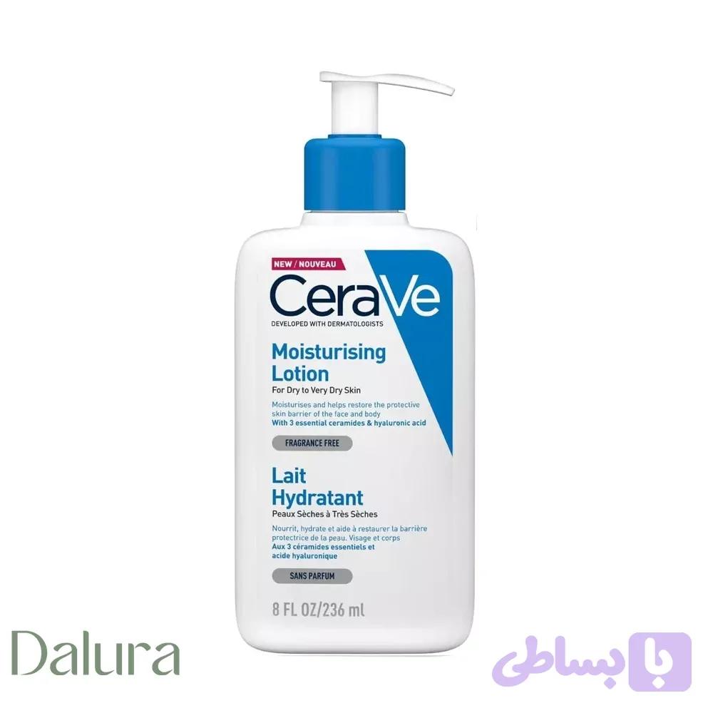 لوسیون مرطوب‌کننده سراوی صورت و بدن Moisturizing Lotion – پوست خشک
