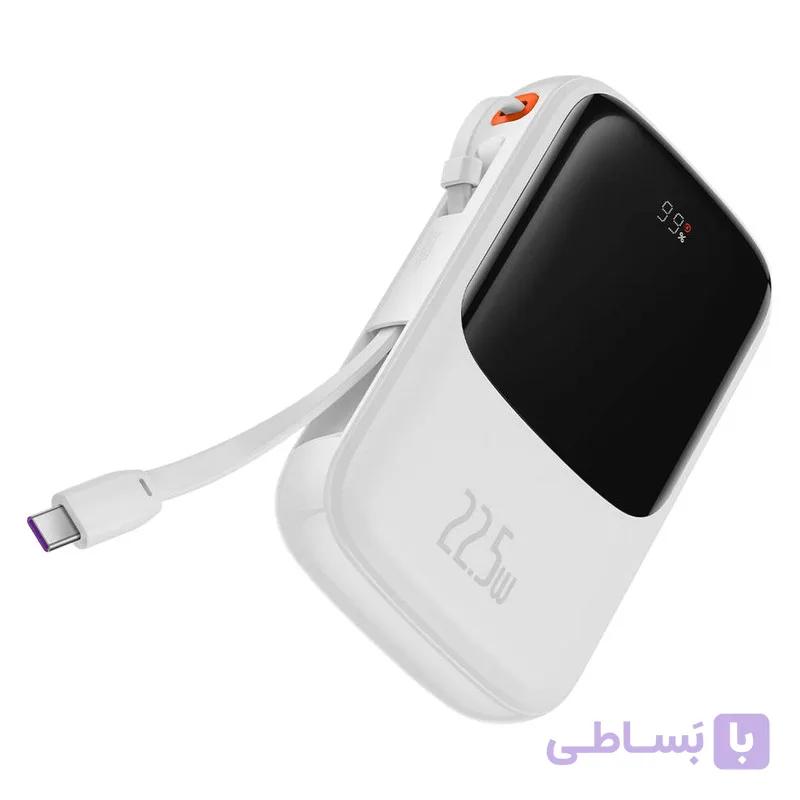 پاوربانک باسئوس مدل Qpow Pro ظرفیت 10000 میلی آمپر ساعت
