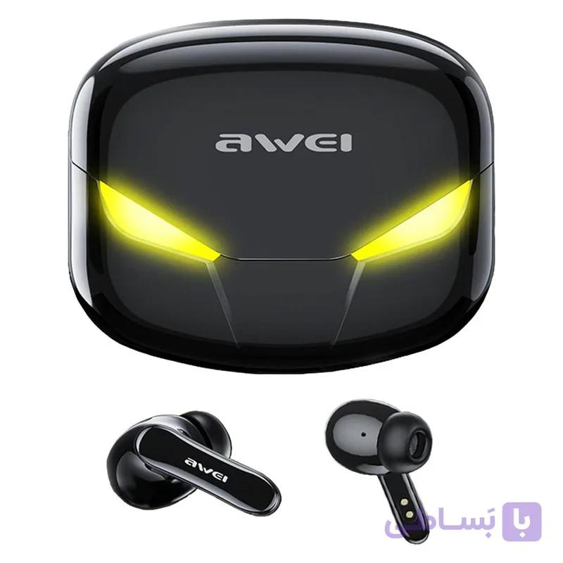 هدفون بلوتوثی اوی T35 با نویز کنسلینگ فعال (ANC)، درگاه شارژ USB Type-C، دارای نمایشگر روی محفظه شارژ، مقاوم در برابر رطوبت و عرق