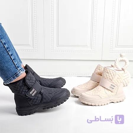 نیم بوت میو میو زنانه باران مدل 9479 — تصویر 1