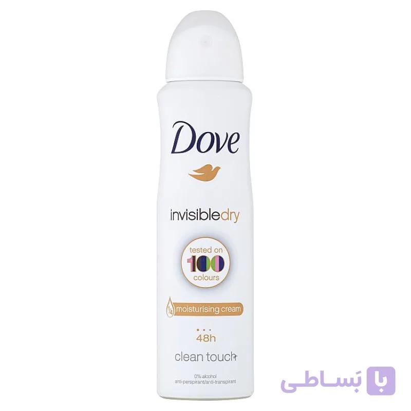 اسپری ضد تعریق داو مدل Invisible Dry Clean Touch حجم 250 میلی‌لیتر | Dove Invisible Dry