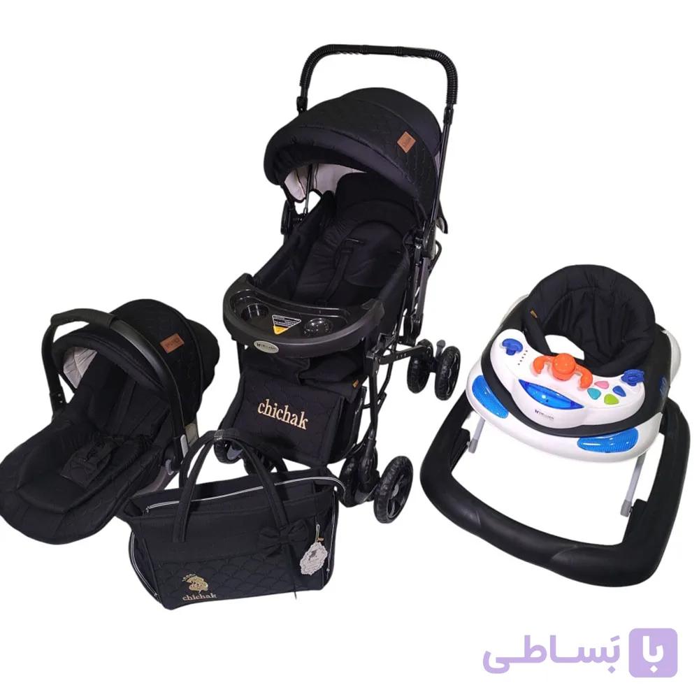 ست 4 تیکه کالسکه پاپیون chichak — تصویر 1