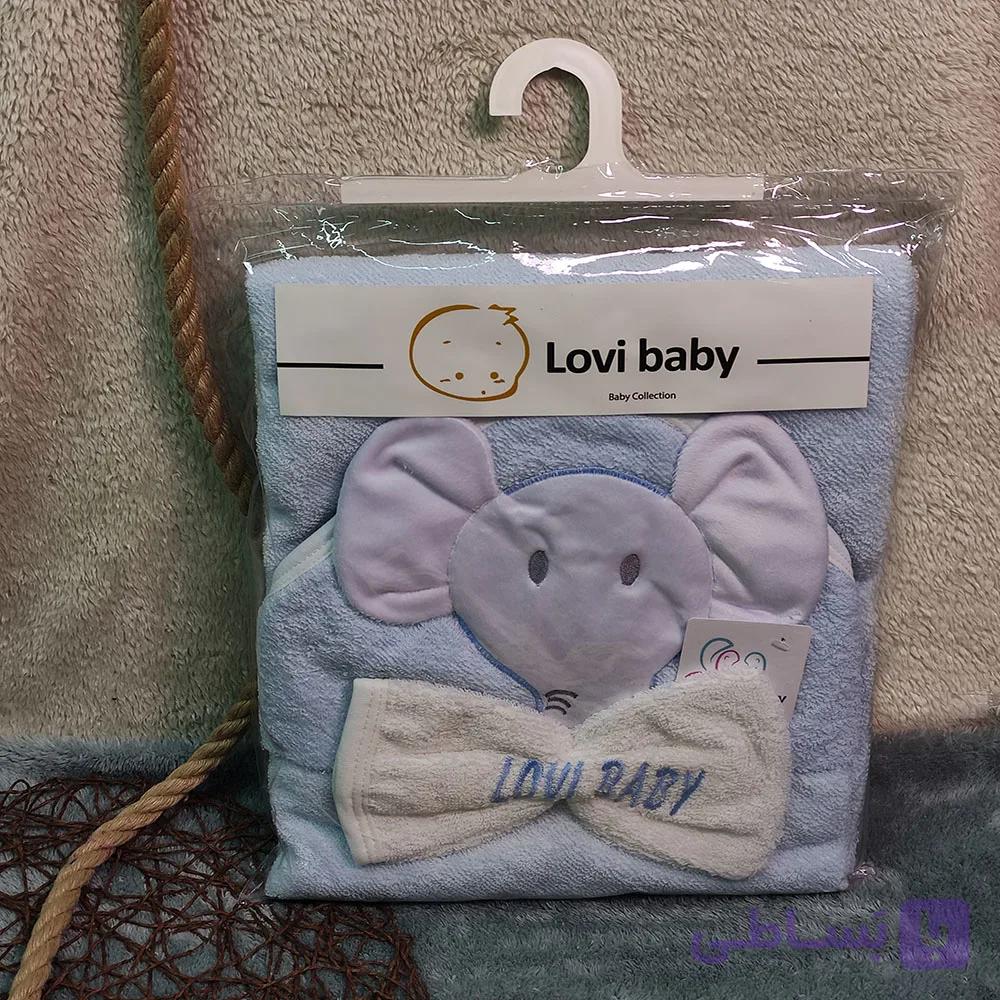 حوله دوتیکه گلدوزی Lovi baby — تصویر 1