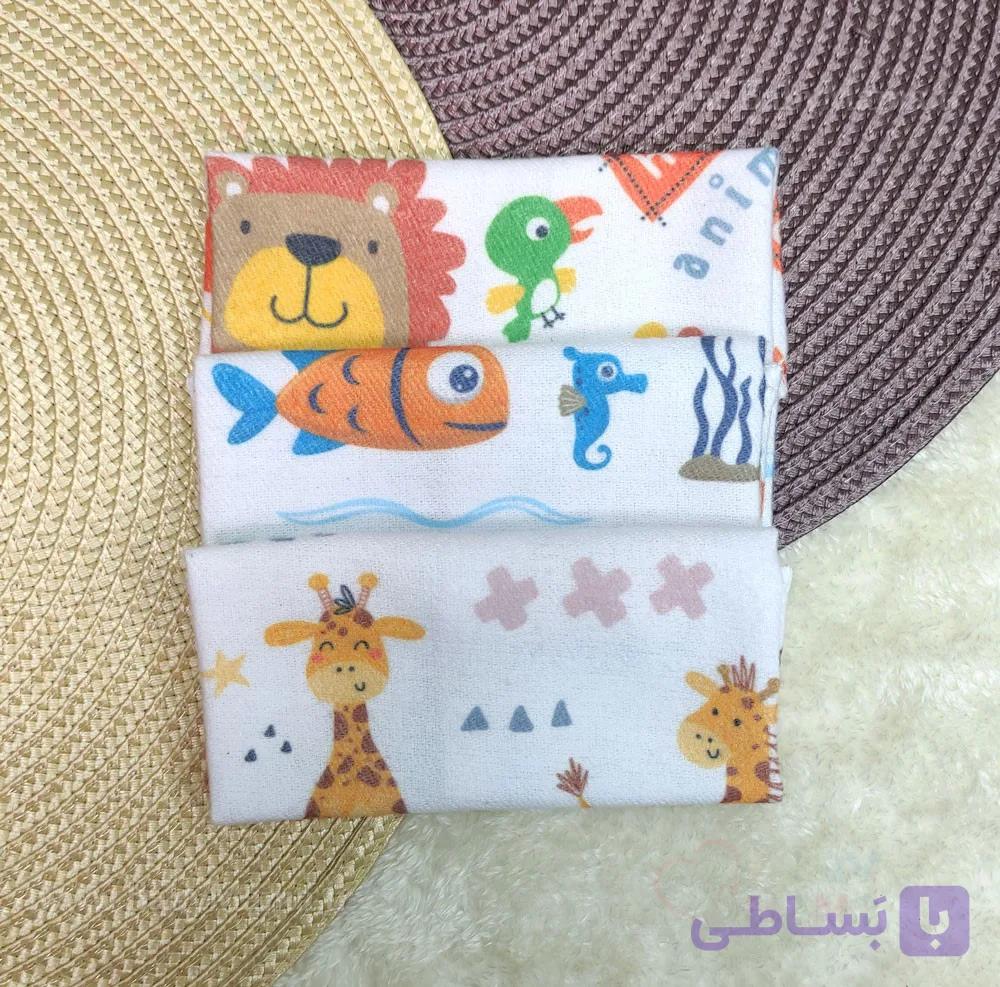 دستمال صورت نوزادی کارترز چاپی کارتونی — تصویر 1