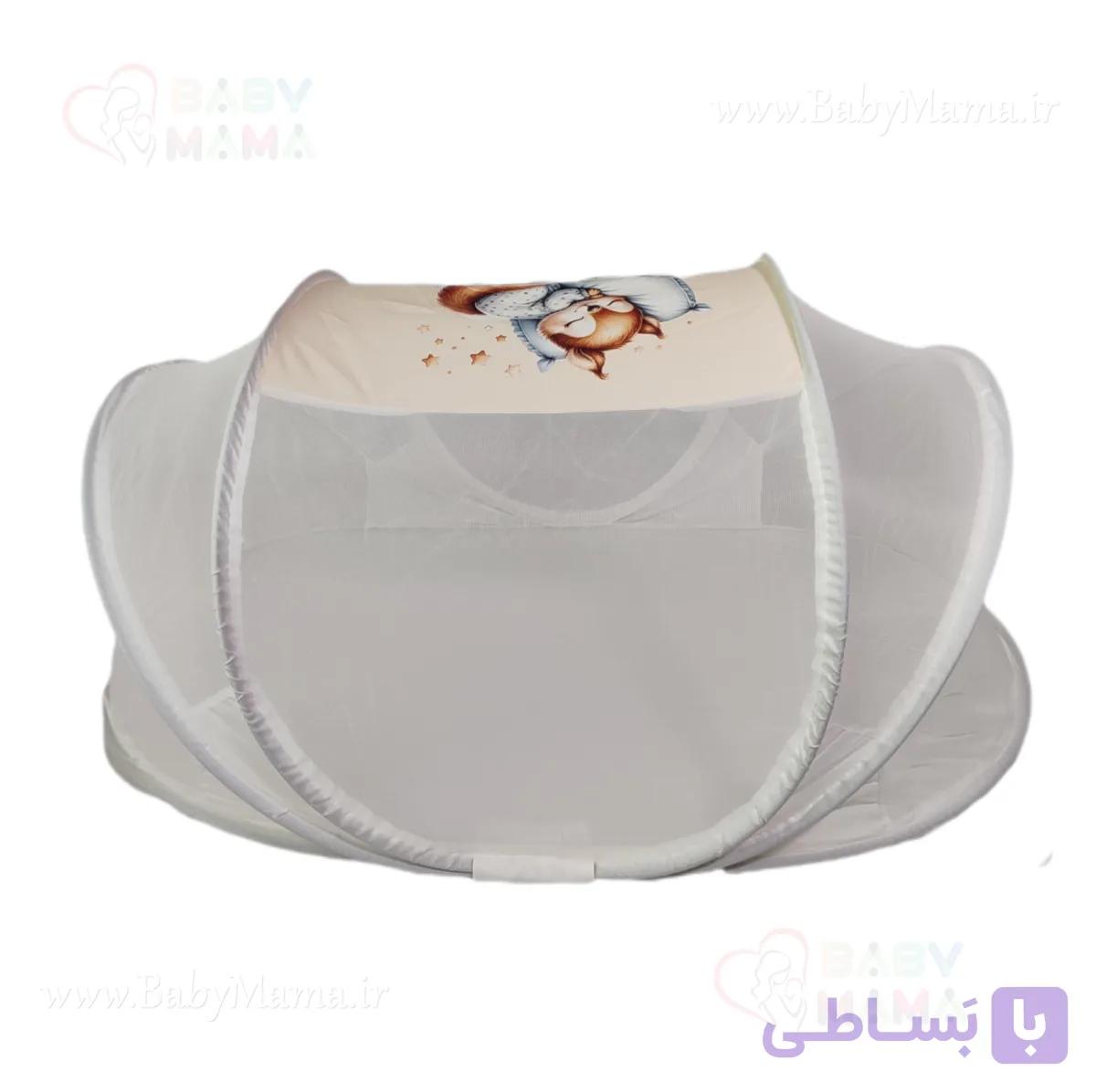 پشه بند کمپ سه فنره مخمل چاپی — تصویر 1