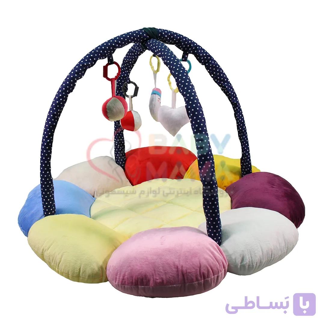 تشک بازی مخمل مدل گل — تصویر 1