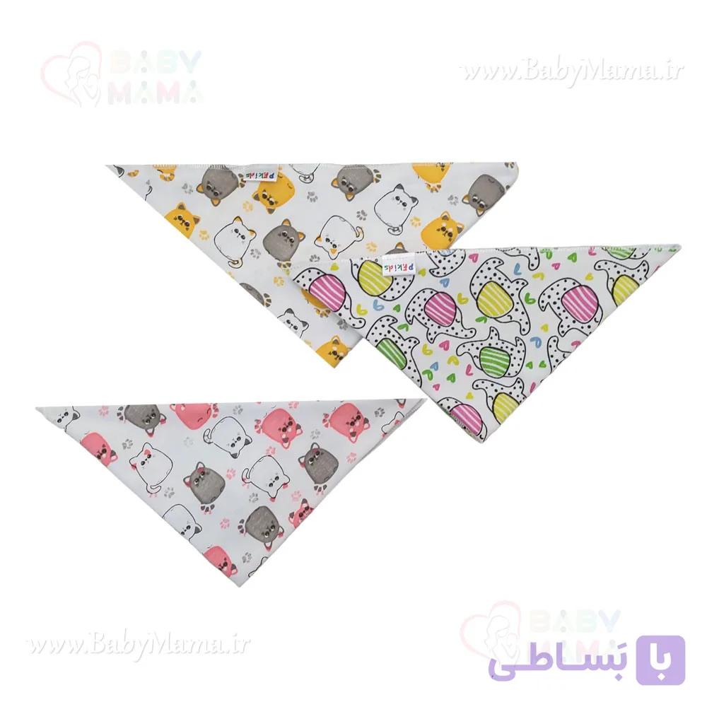 روسری پنبه چاپی حیوانات — تصویر 1
