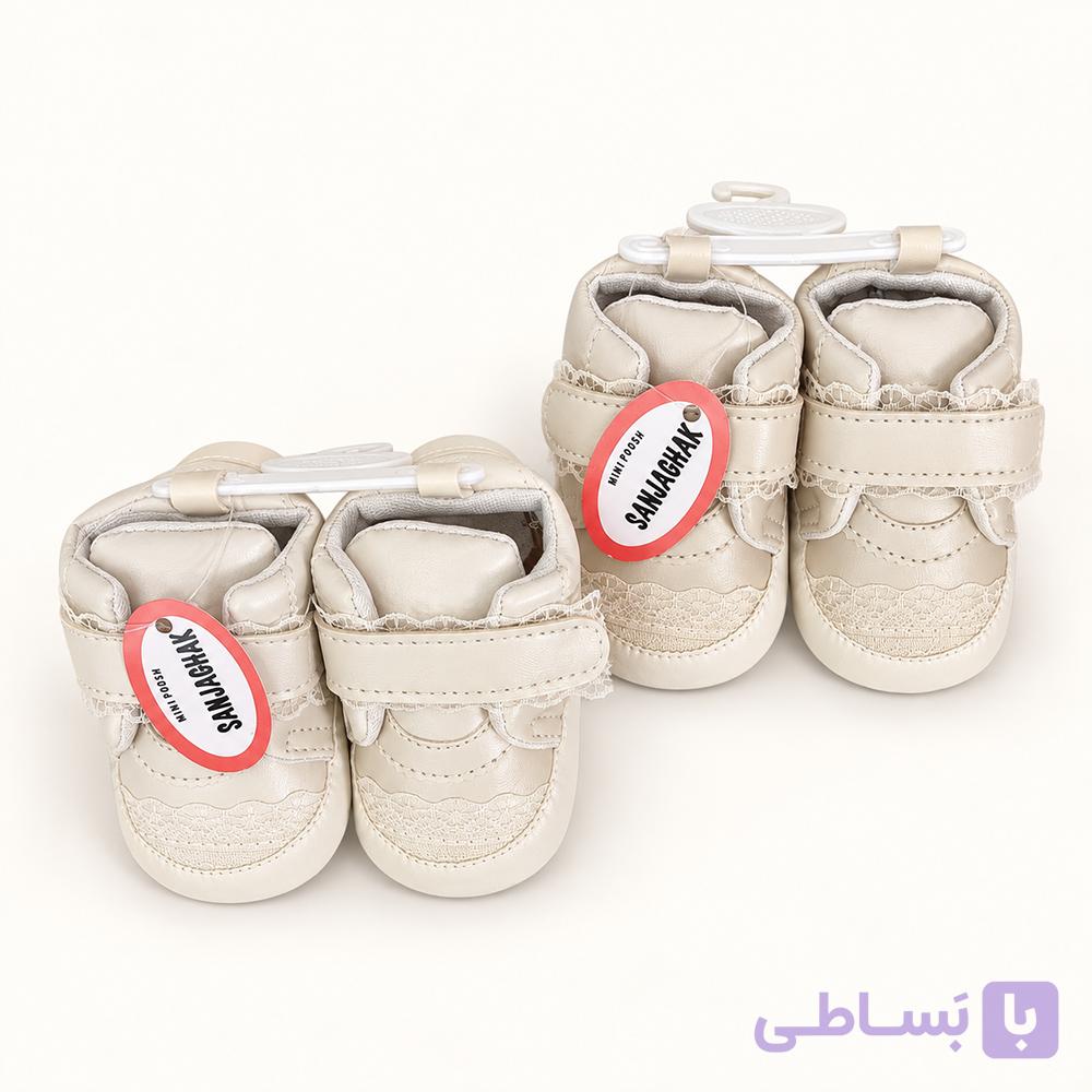 پاپوش چسبی دخترانه توردار — تصویر 1