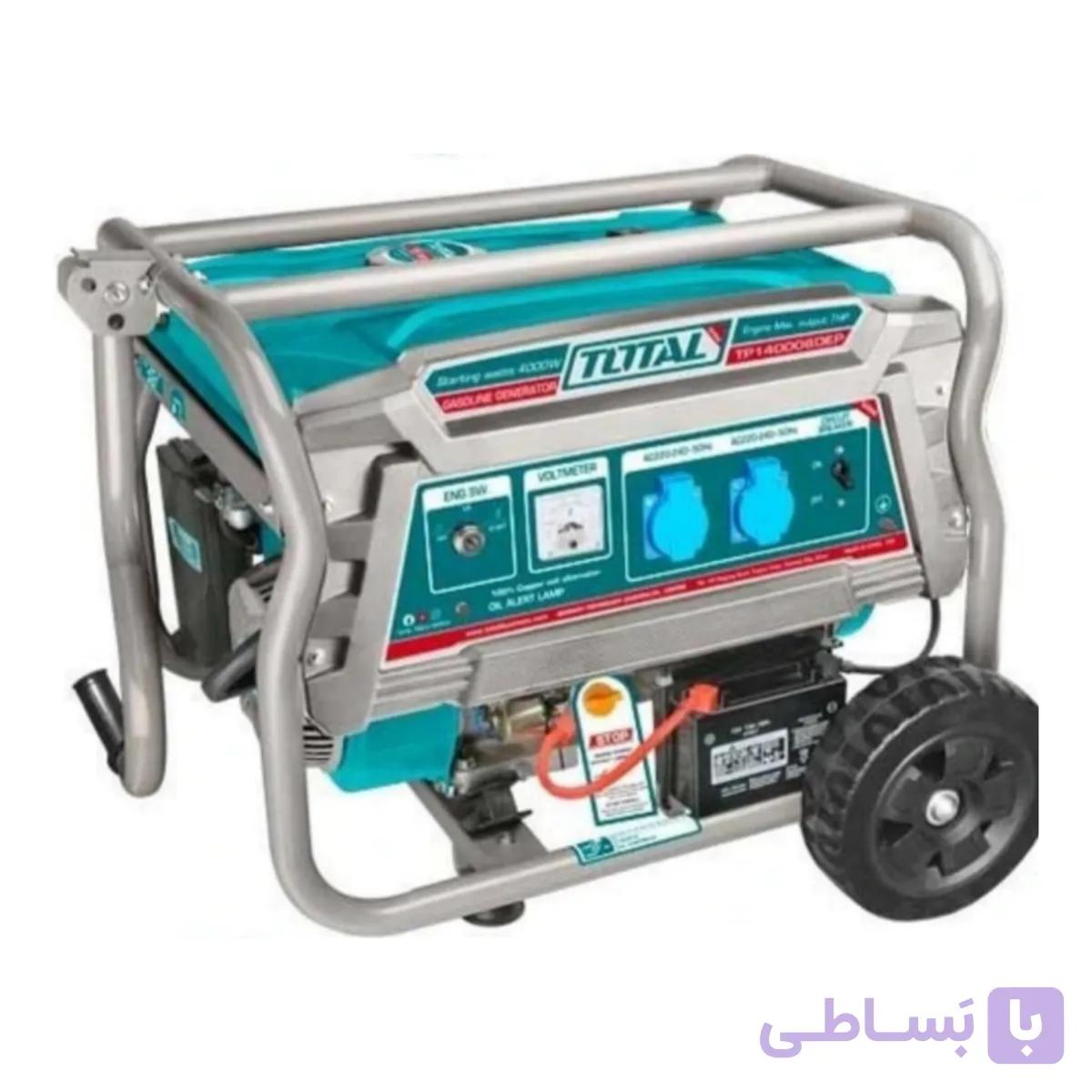 موتور برق توتال مدل TP14000DES ظرفیت ۴ کیلو وات تک فاز استارتی