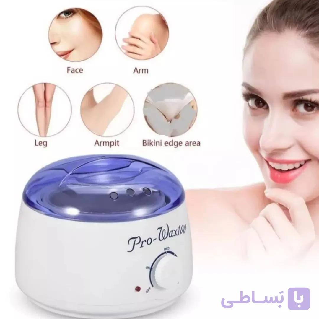 دستگاه ذوب موم پرووکس PRO.WAX مدل ۲ کاسه‌ای با ترموستات دقیق | مناسب صورت و بدن