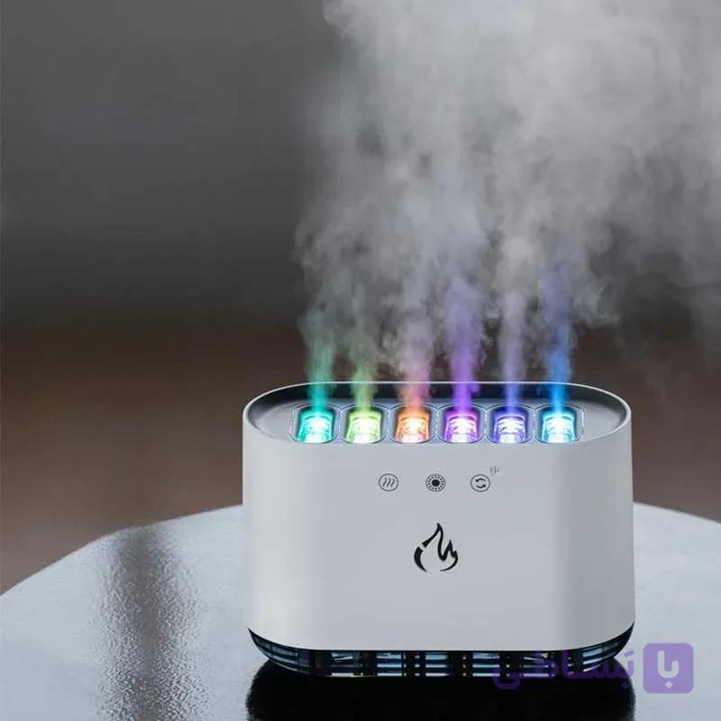 دستگاه بخور حساس به صدا ۶ نازل مه‌ پاش مدل ۲۵۷ با نور RGB — تصویر 1