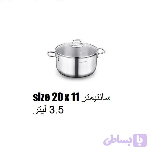 قابلمه استیل کرکماز مدل پرلا کد 1655 سایز 20