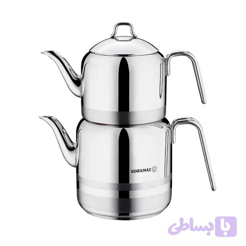 خريد قسطی کتری و قوری کرکماز آسترا مدل A113 گنجایش کتری 2.8 لیتر گنجایش قوری 1.6 لیتر