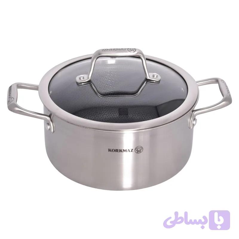 خريد قسطی قابلمه استیل کرکماز طرح Altima آلتیما لیزری کد 3871 سایز 20