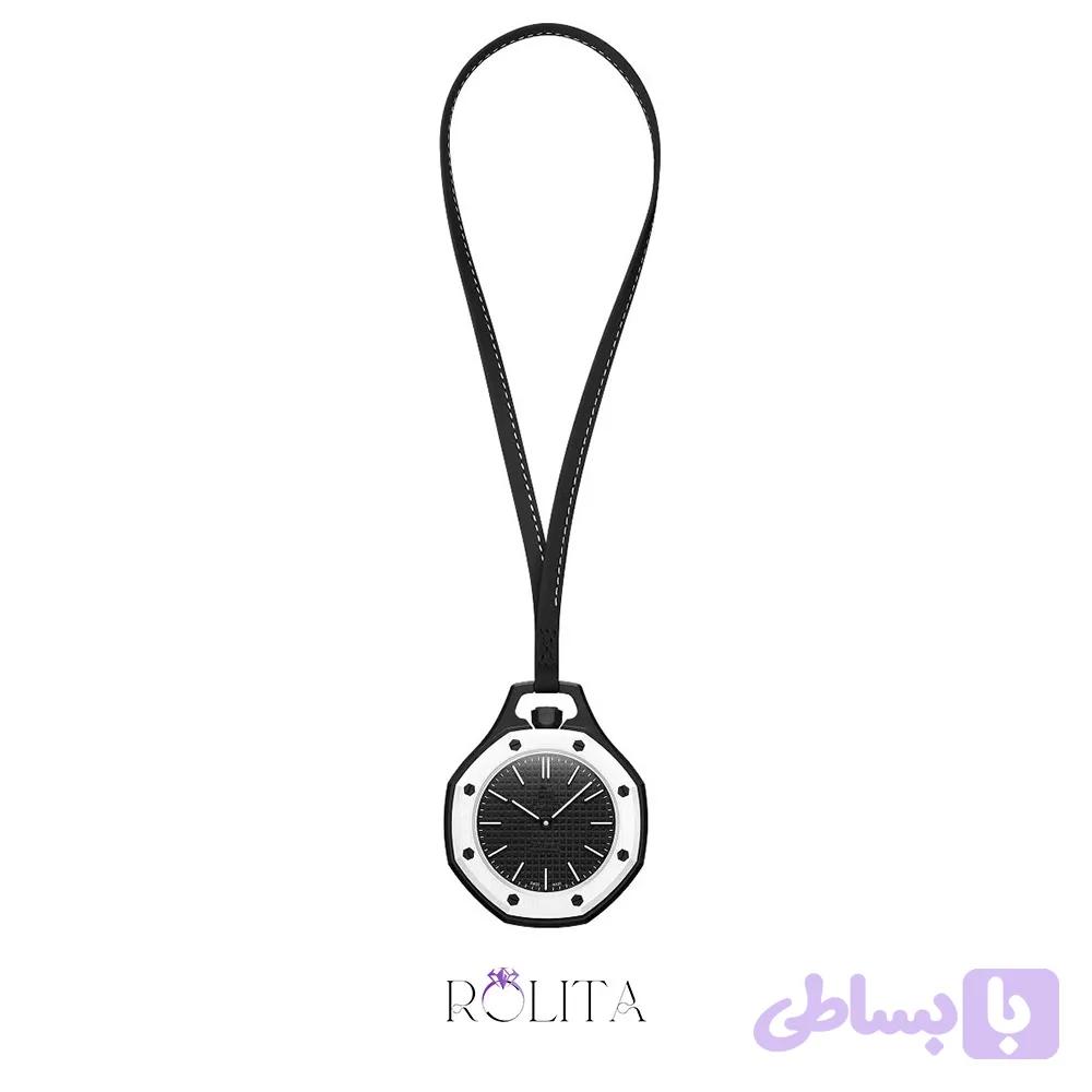 ساعت آویز جیبی و کیف رنگ مشکی ترند 2026 + ارسال رایگـــان — تصویر 1
