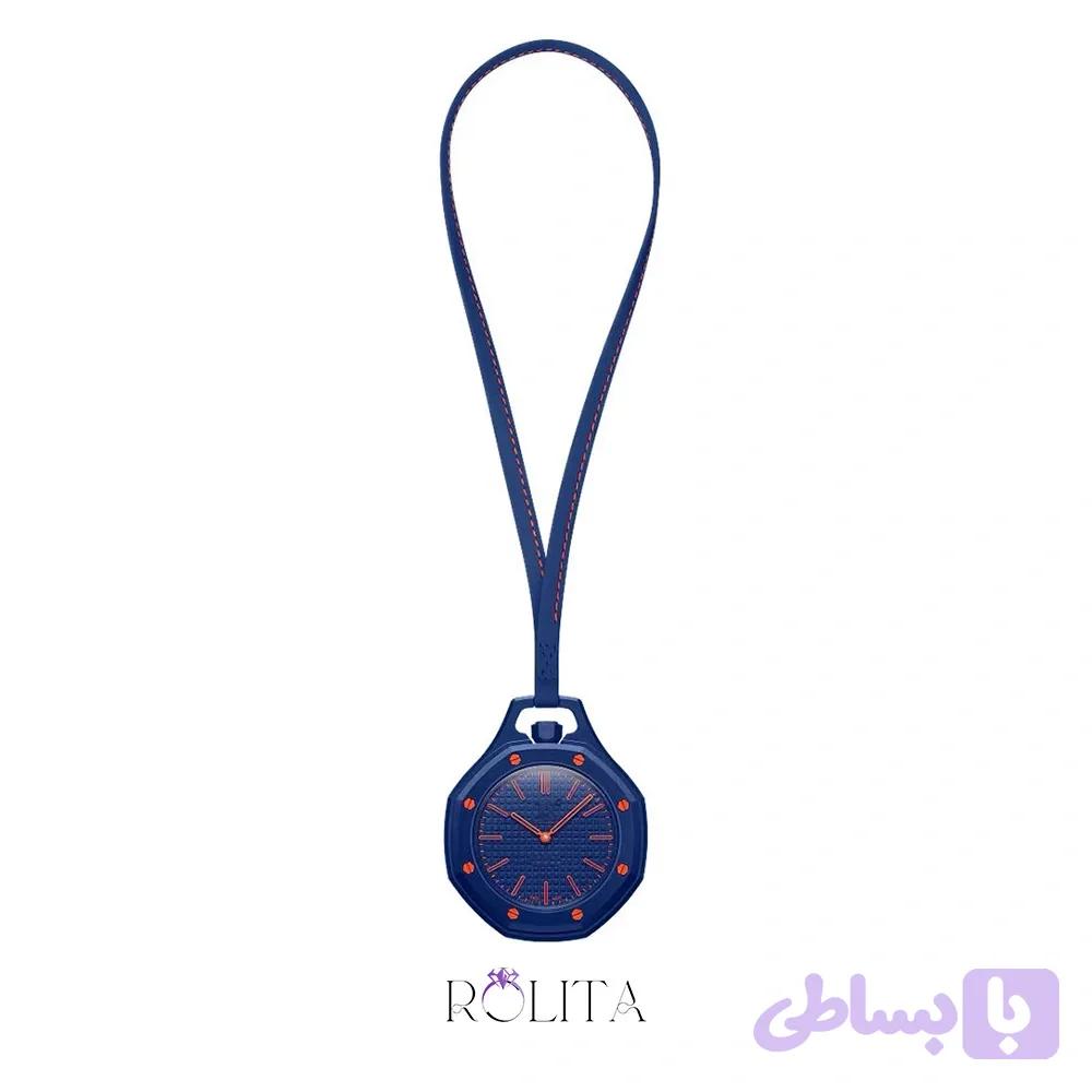 ساعت آویز جیبی و کیف رنگ سورمه ای ترند 2026 + ارسال رایگـــان — تصویر 1