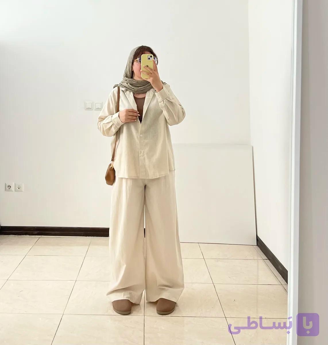 شلوار بگ لینن استور
