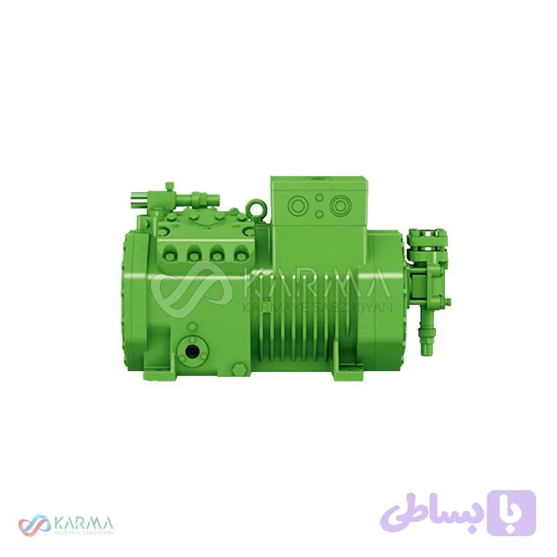 کمپرسور پیستونی نیمه بسته بیتزر مدل 4TES-9Y|کمپرسور پیستونی بیتزر 9 اسب بخار | Semi-hermetic Reciprocating Compressor