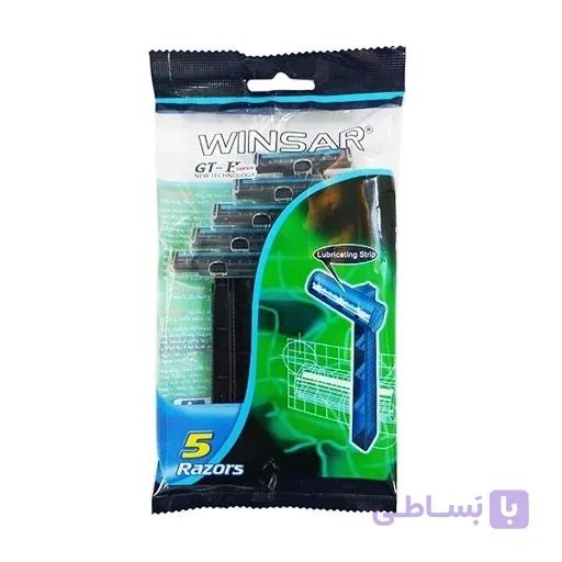 ژیلت صابونی دو لبه وینسار ۵ عددی