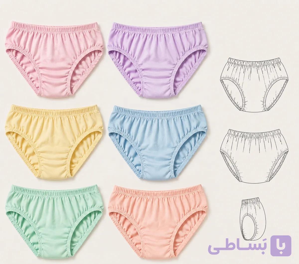 الگو شورت زنانه لیفه آزاد ۵ سایزی (۳۶ تا ۵۴) | چاپ اقتصادی و جداگانه