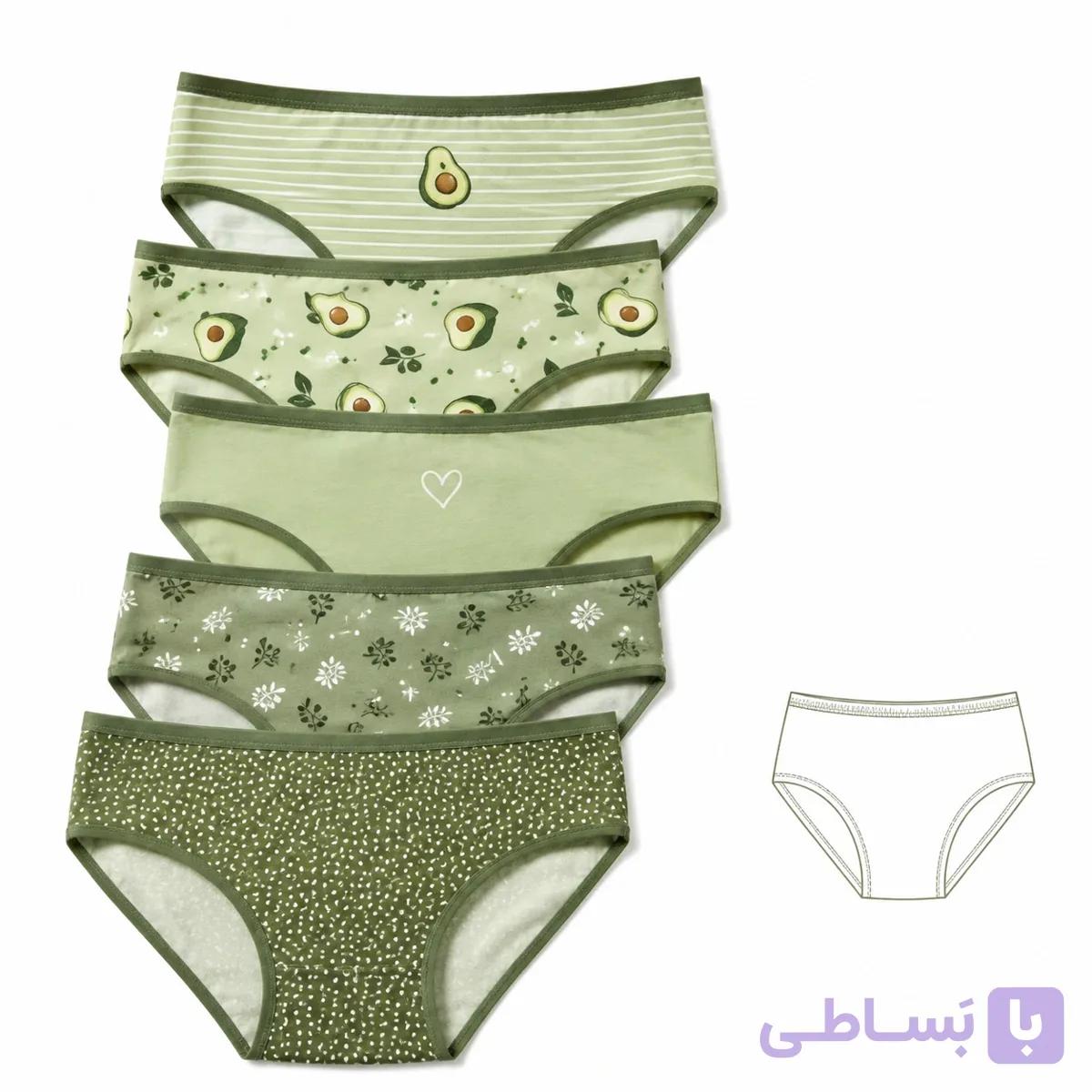 الگو شورت زنانه در 5 سایز مختلف