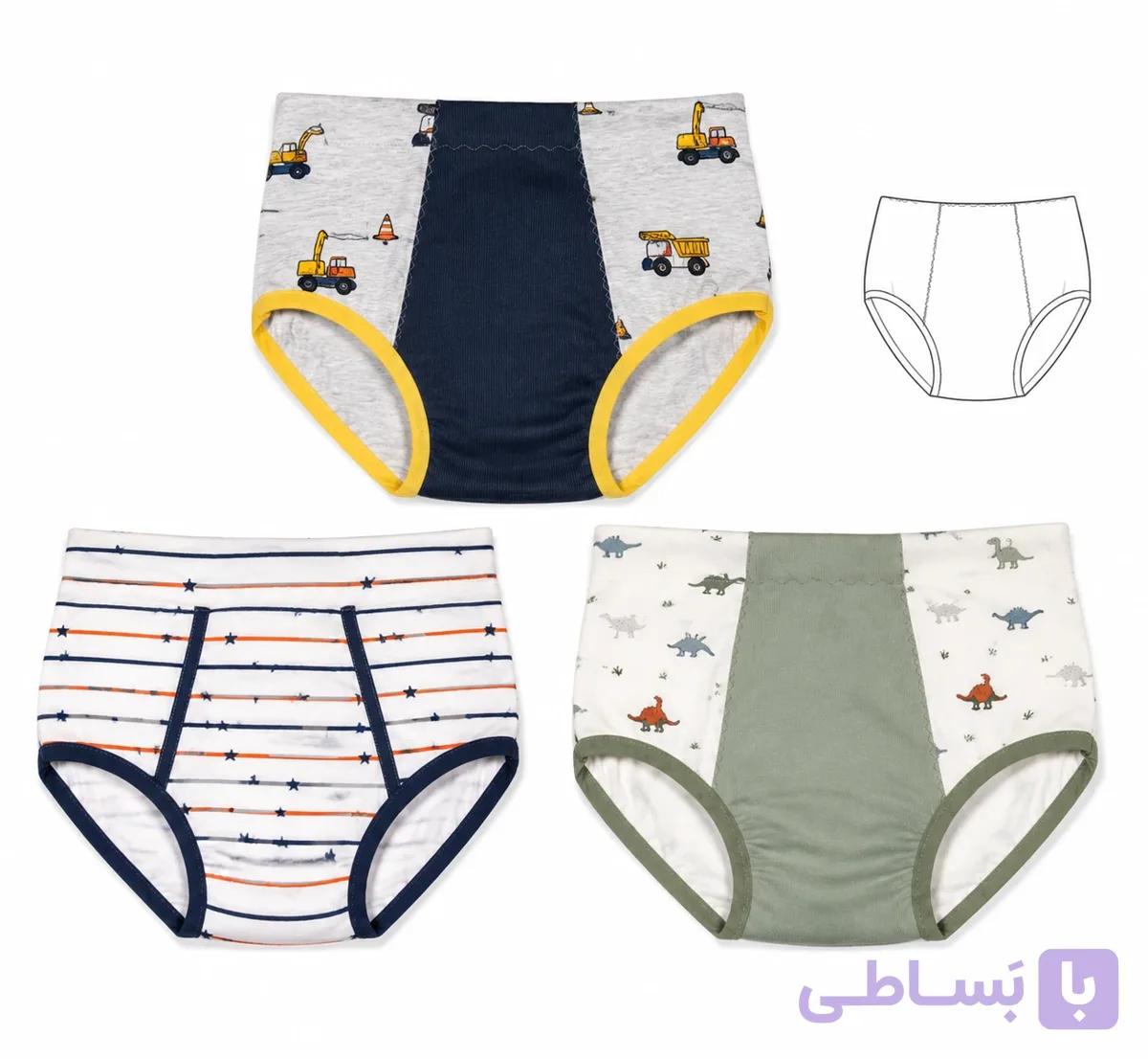 الگو شورت لیفه دار کودک 2 تا 12 سال 6 سایزی