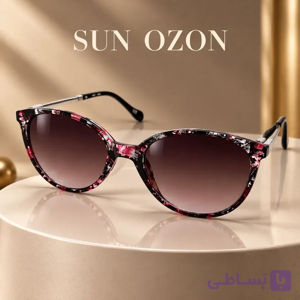 عینک آفتابی ماربل زنانه Sunozon آلمان طرح پروانه‌ای شیک