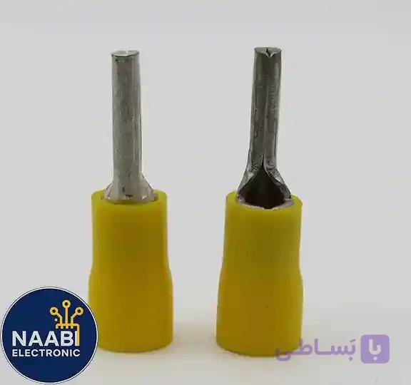 سرسیم سوزنی روکش دار زرد سایز 1 — تصویر 1