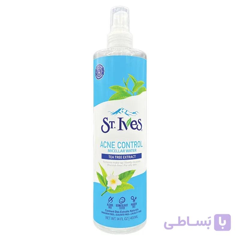 محلول پاک کننده آرایش صورت St.Ives حاوی کلاژن مناسب انواع پوست حجم 400 میلی لیتر