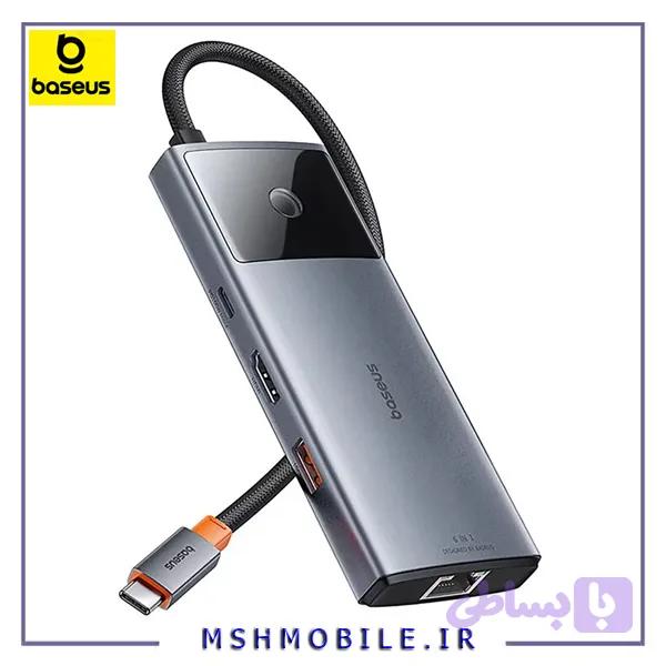 هاب تایپ سی 6 پورت بیسوس BS-OH099 — تصویر 1