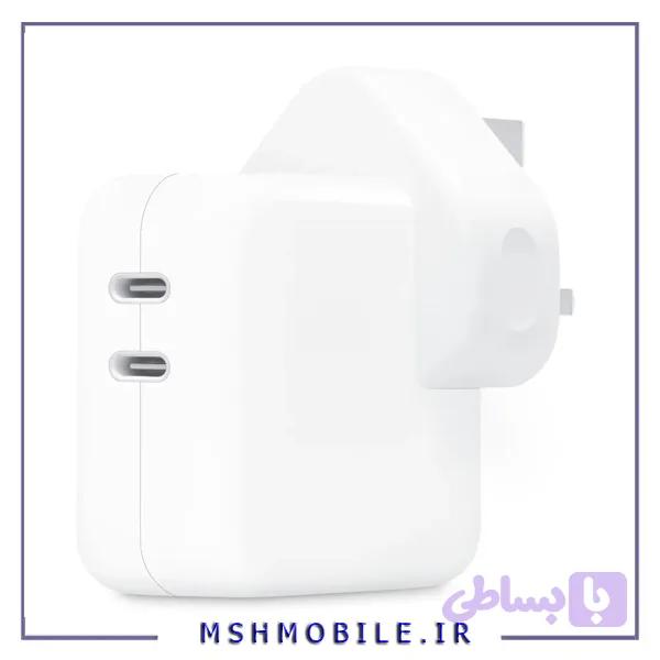 آداپتور برق اپل %95 مدل 35W Dual USB-C 3-Pin مدل A2676 — تصویر 1