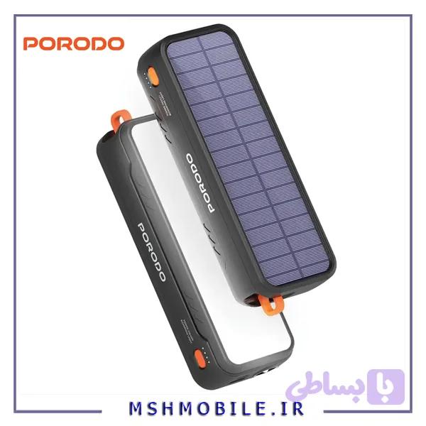 پاور بانک خورشیدی 20000 پرودو Porodo Solar-Powered PDPBAS149BK — تصویر 1