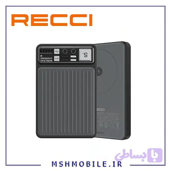 پاوربانک 10000 وایرلس تایپ سی و یو اس بی رسی RECCI RPB-W18 — تصویر 1