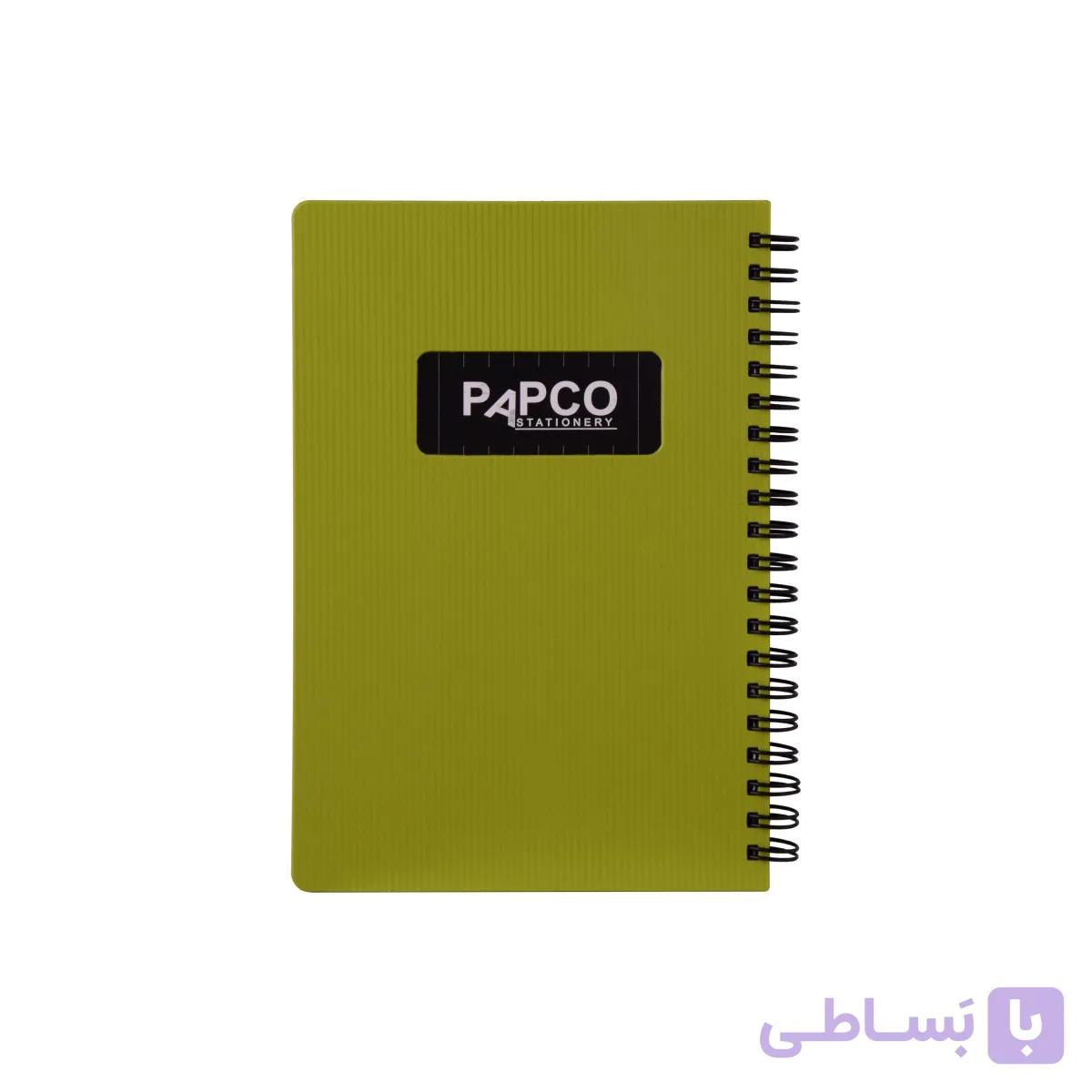 دفتریادداشت یک خط متالیک ۱۰۰ برگ سیمی پاپکو
