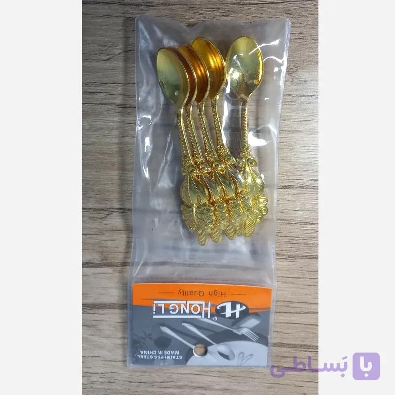 قاشق مربا خوری طلایی رنگ