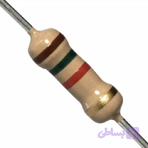 مقاومت 1.5 کیلو اهم 0.25 وات معمولی