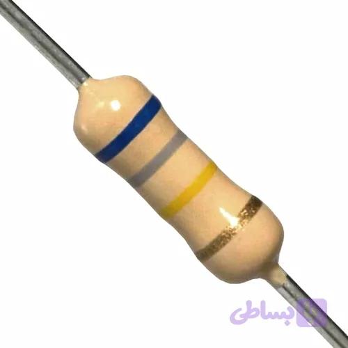 مقاومت 680 کیلو اهم 0.25 وات معمولی