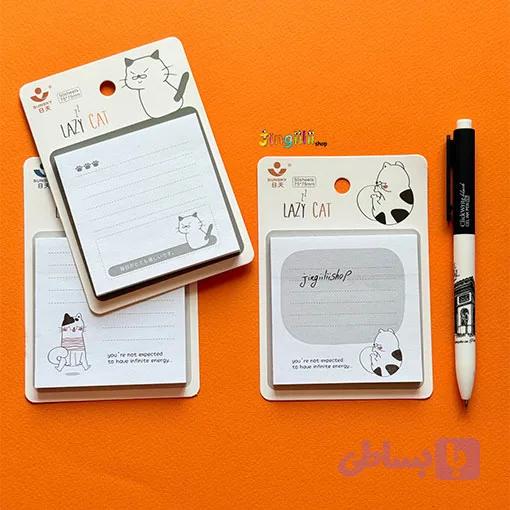 کاغذ یادداشت چسب دار مدل استیک نوت Sunsky طرح گربه — تصویر 1