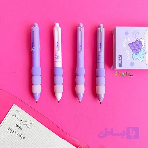 خودکار گریپ دار ابری موکا مدل طیف رنگی بنفش — تصویر 1