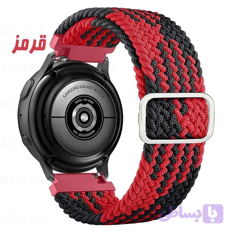 بند مدل RdBlk-Woven مناسب برای ساعت هوشمند میبرو لایت 2 / لایت 3 / لایت 3 پرو سایز 22mm